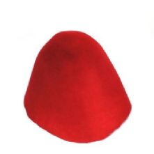 Red Wool Felt Milliners Hat Cone or Hood